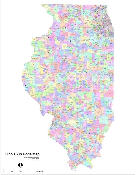 Illinois Zip Code Map Coding District Of Columbia