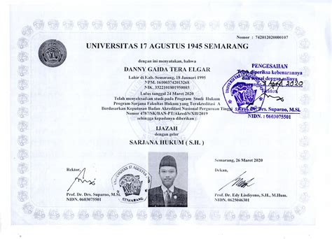 Contoh Format Ijazah S Hukum Universitas Imagesee The Best Porn Website