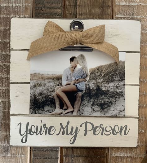 Youre My Person Wood Frame Hand Painted In A Rustic Look Etsy In