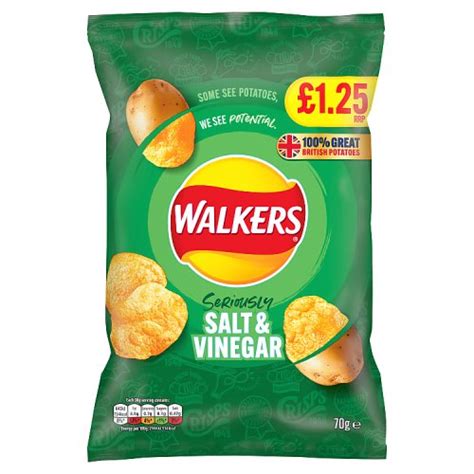 Walkers Salt And Vinegar Crisps Share Bag British Corner Shop