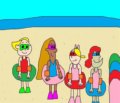 Betty Repunzil Tina And Beth At The Beach By Mjegameandcomicfan89 On