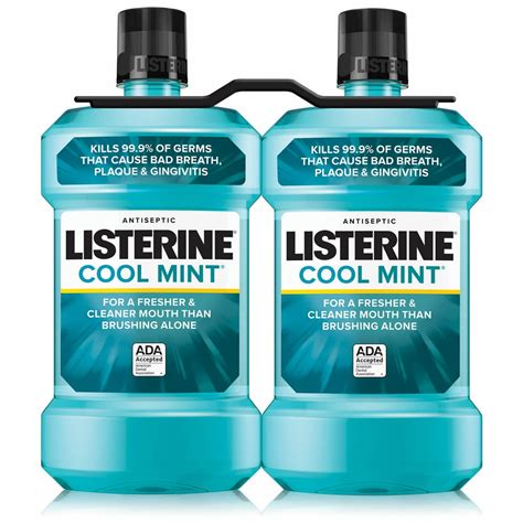 Listerine Cool Mint Antiseptic Mouthwash 2 Pack 15 L