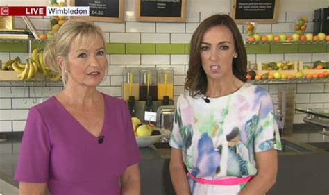 Carol Kirkwood And Sally Nugent Make A Stylish Duo As They Partner Up At Wimbledon Celebrity