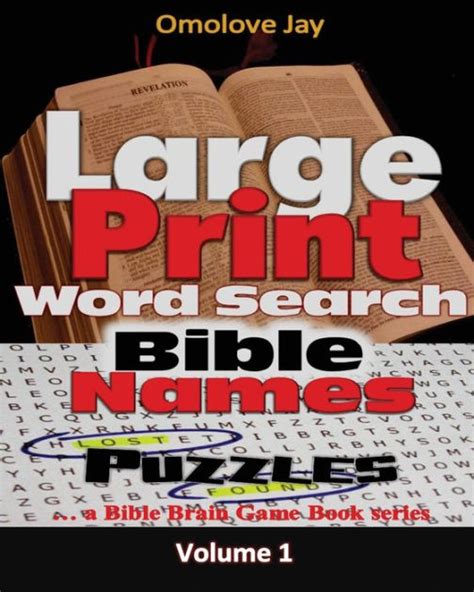 Large Print Word Search Bible Names Puzzles The Bible