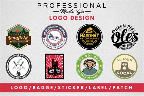 Design A Circular Round Logo Badge Sticker Label Patch For 40