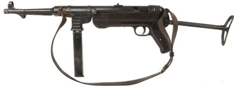 Deactivated Old Specification Nazi Mp40 Sub Machine Gun Axis