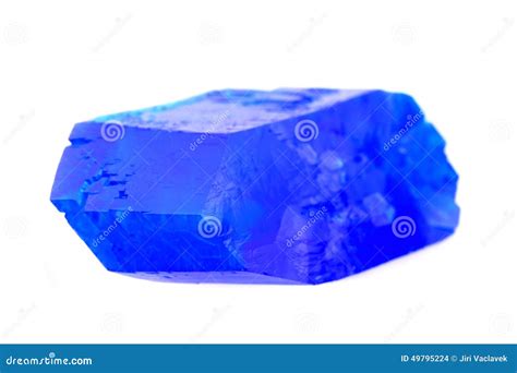Blue Vitriol Crystals Copper Sulfate Background Royalty Free Stock