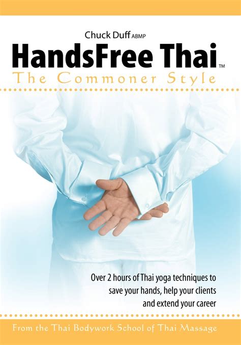 Dvd Handsfree Thai Massage The Commoner Style Coaching The Body