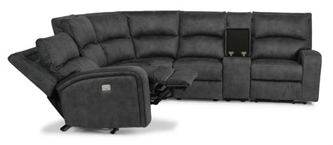 Nirvana Power Reclining Sectional With Power Headrests – Fiore