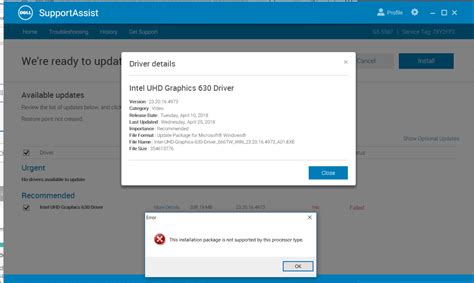 Dell G5 Intel Uhd Graphics 630 Driver Installation Fails