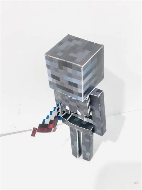 Pixel Papercraft Wither Skeletons Minecraft Dungeons Dlc Flames Of