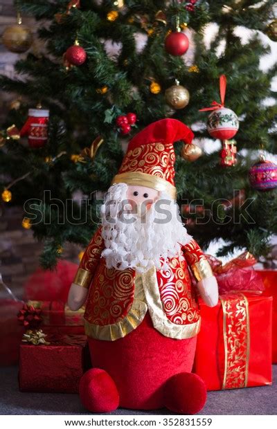Santa Claus Next Christmas Tree Stock Photo 352831559 Shutterstock