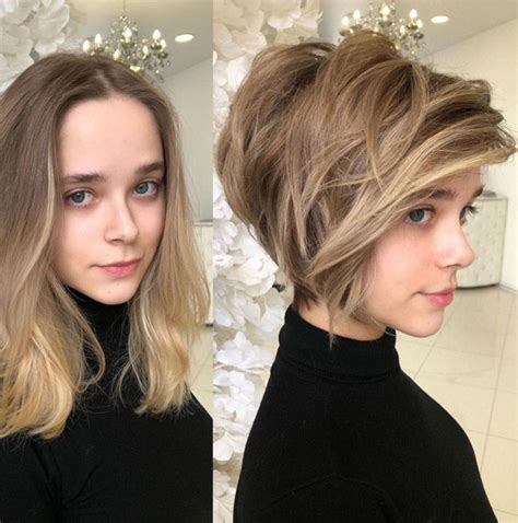 50 Short Hairstyles That Looks So Sassy Short Layered Haircut With Long Side Part