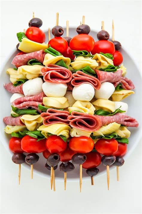 Check out our dinner appetizer selection for the very best in unique or custom, handmade pieces from our shops. Antipasto Skewers | Recipe | Picnic foods, Appetizer ...