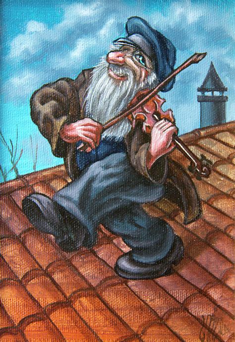 Fiddler On The Roof Op2847miniature Painting By Victor Molev Pixels