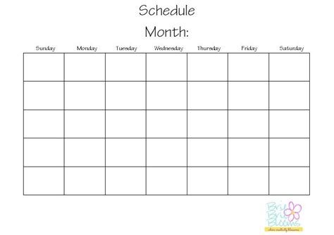 Printable Work Calendar Calendar Templates