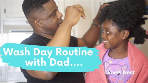 Dad Washes Daughters Hair Natural Hair YouTube