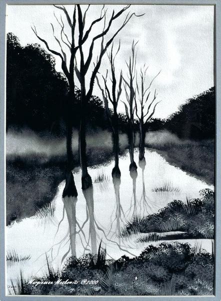 Black And White Watercolor Painting Redgage