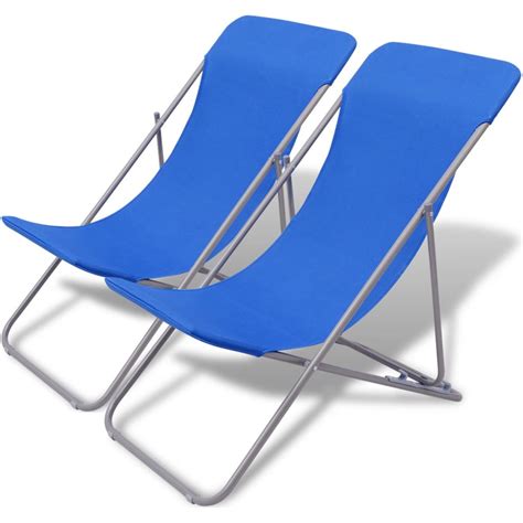 4.7 out of 5 stars. 2 pcs Beach Chair Steel Outdoor Folding Deck Seat Reclining Pool Blue/Black/Red | eBay