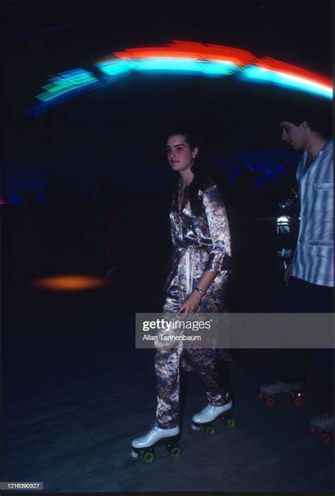 American Model And Actress Brooke Shields Roller Skates At The Roxy Brooke Shields