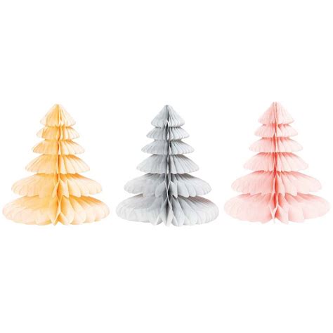 Honeycomb Tissue Paper Christmas Trees By Berylune