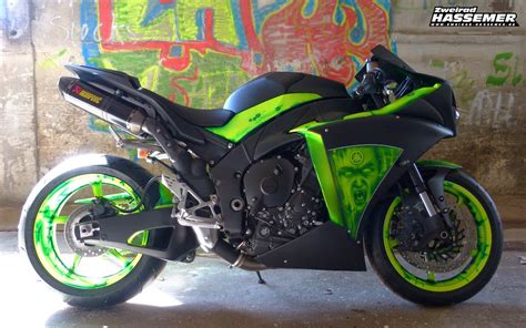 See Best Style Yamaha R1 Greenandblack Custom