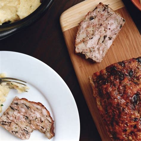 Turkey Meatloaf With Mushrooms And Herbs Recipe