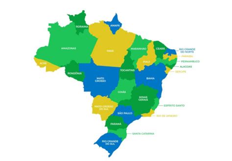 Mapa Do Brasil Estados Capitais E Regiões Brasil Escola