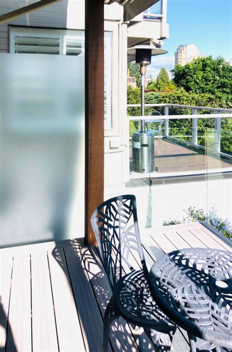 Composite Trex Decks Wtopless Glass Railing After Beach Style Deck Vancouver By Deck