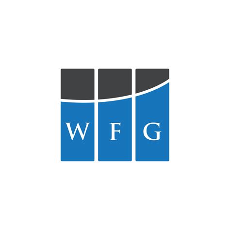 Wfg Letter Logo Design On White Background Wfg Creative Initials