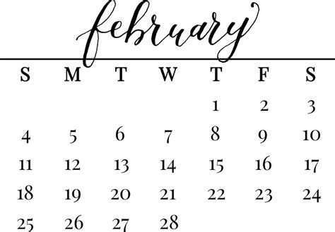 February Png Transparent Images Png All