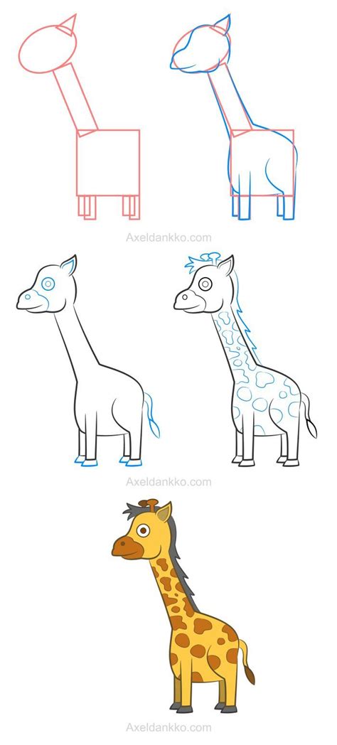 How To Draw A Giraffe Comment Dessiner Une Girafe Giraffe Drawing