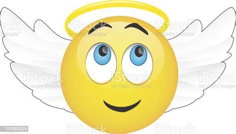 Smiley Angel Stock Illustration Download Image Now Angel Emoticon