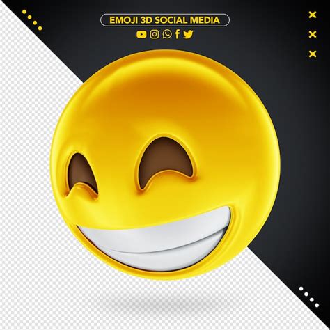 Emoji 3d De Redes Sociales Para Composición Archivo Psd Premium