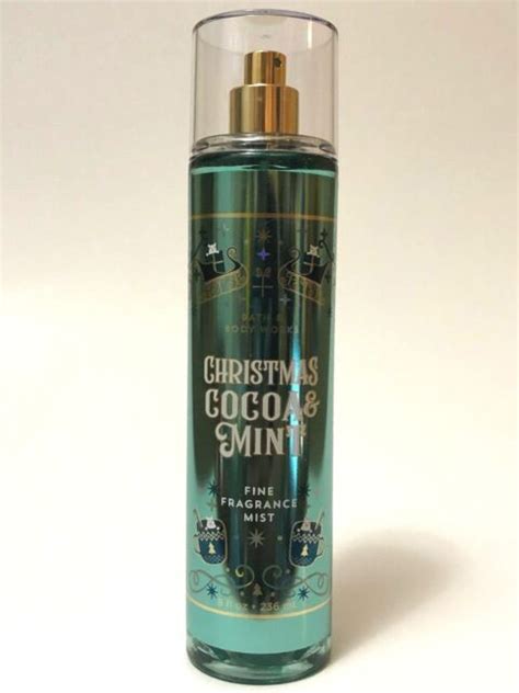 1 Bath And Body Works Christmas Cocoa And Mint Body Spray Fine Fragrance