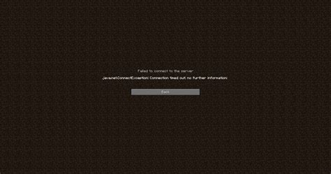 Check to see if the minecraft server connection timed out error appears to other players when trying to connect to your server! java.net.ConnectException: Connection timed out: no ...