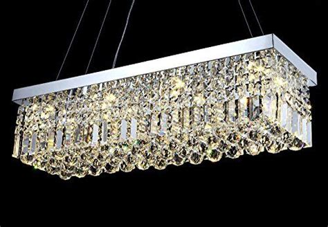 Moooni Modern Rectangle Crystal Chandelier Contemporary D