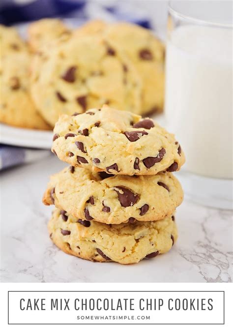 Cake Mix Chocolate Chip Cookies Recipe Somewhat Simple