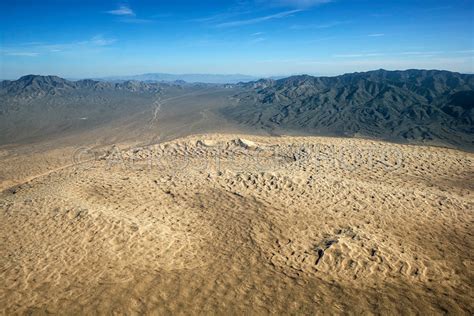 Aerial View Kelso Dunes Or Kelso Dune Field Mojave Desert San