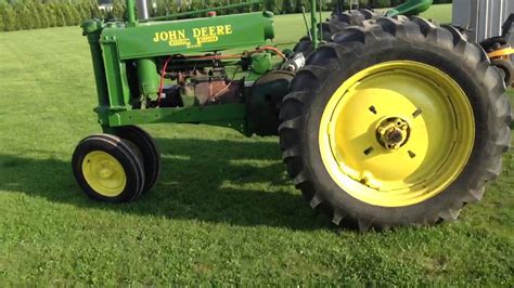 John Deere Unstyled G Pulling Tractor For Sale Youtube