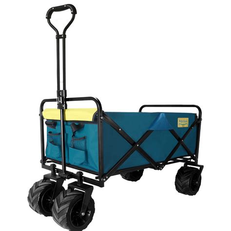 Ribitek Beach Wagon Cart With Big Wheels For Sand Outdoor All Terrain