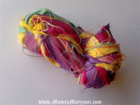 Playtime Fair Trade Silk Sari Ribbon Yarn Inspirational Recycled Yarns