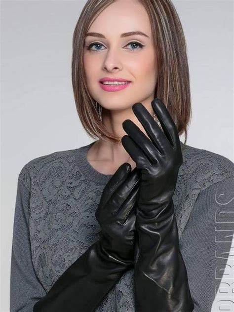 Black Gloves Long Leather Gloves Long Gloves Black Gloves Gloves