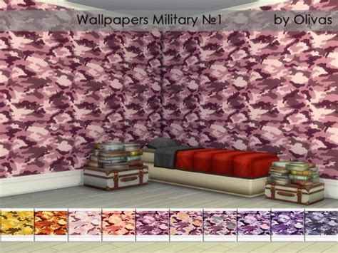 The Sims Resource Wallpapers Set Military By Olivas Sims 4 Downloads