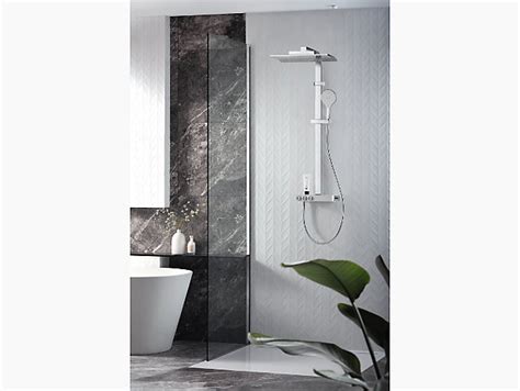 urbanity thermostatic dual shower column with beitou showerhead