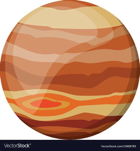 Jupiter Planet Space Image Royalty Free Vector Image