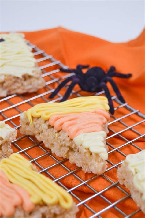 Halloween Rice Krispies Treats Mummies And Candy Corn Recipechatter