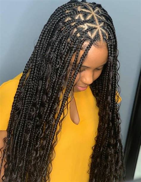Knotless Braids With Curls At The End The FSHN