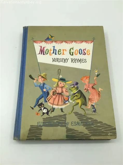 Vintage Mother Goose Nursery Rhymes Book 1958 Illustrations By Esme Eve