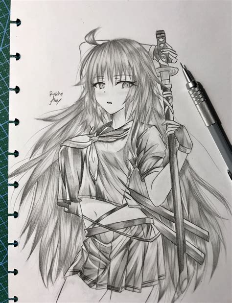 Aggregate 69 Anime Drawing Pencil Sketch Best In Cdgdbentre